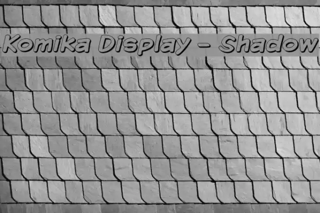 Komika Display - Shadow Font examples