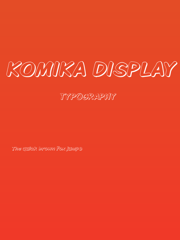 Komika Display - Shadow Poster