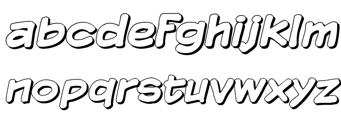 Komika Display - Shadow Font LOWERCASE
