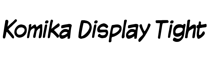 Komika Display Tight Шрифта