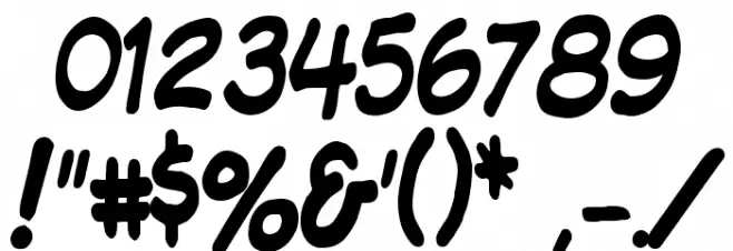 Komika Display Tight Font OTHER CHARS