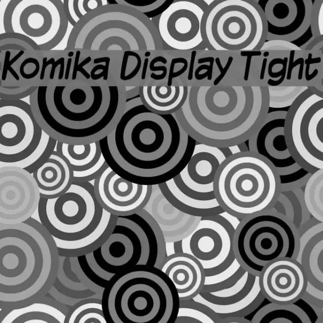Komika Display Tight Font examples
