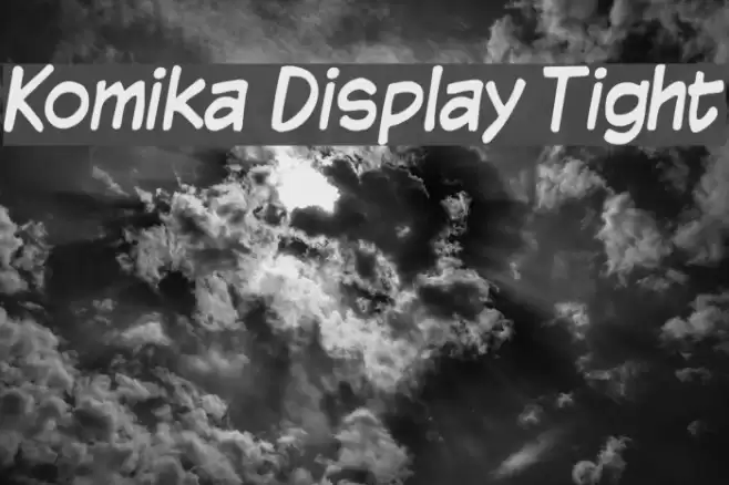 Komika Display Tight Font examples