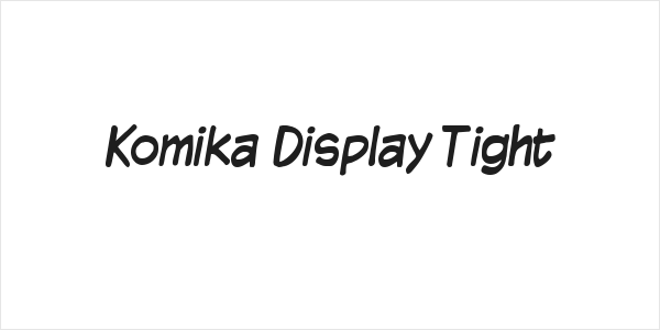 Komika Display Tight Logo