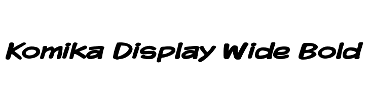 Komika Display Wide Bold Font