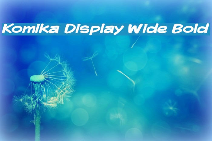 Komika Display Wide Bold Font examples