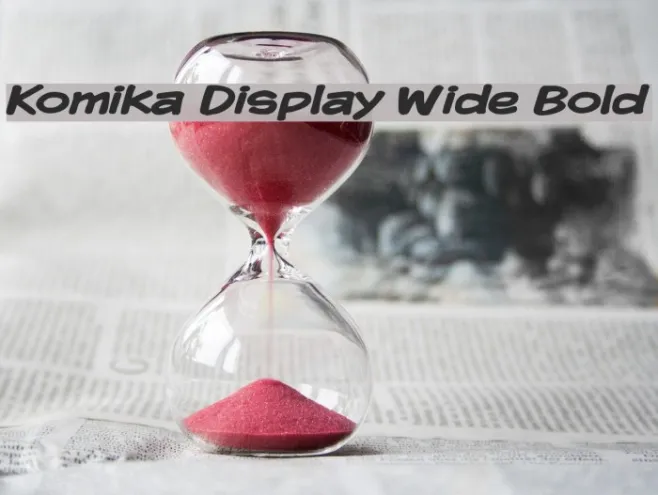 Komika Display Wide Bold Example 3