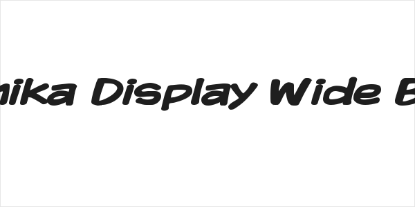 Komika Display Wide Bold Logo