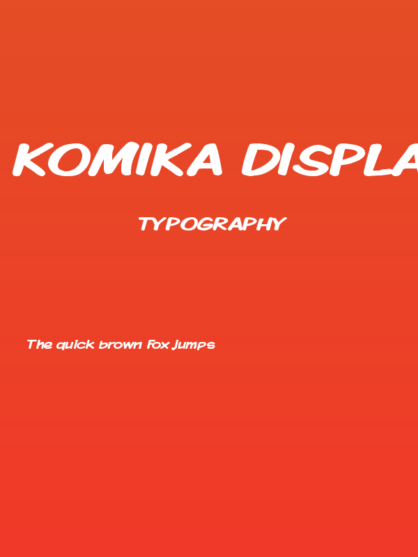 Komika Display Wide Bold Poster
