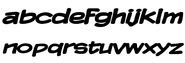 Komika Display Wide Bold Font LOWERCASE