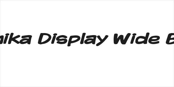 Komika Display Wide Bold Logo