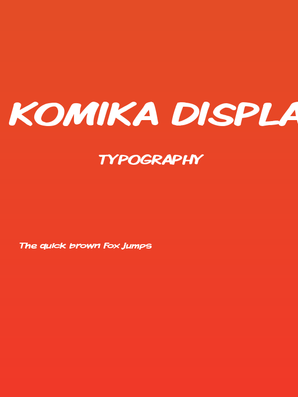 Komika Display Wide Bold Poster