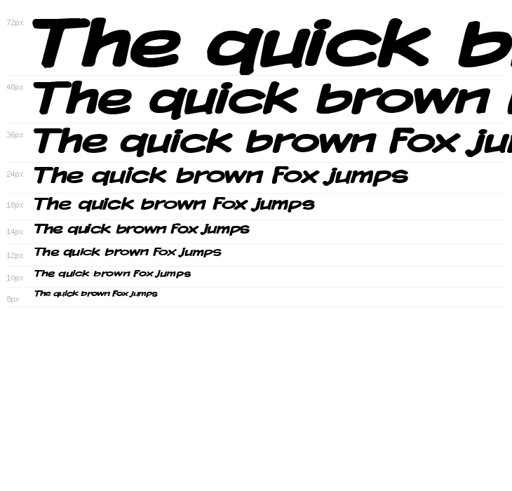 Komika Display Wide Bold Waterfall