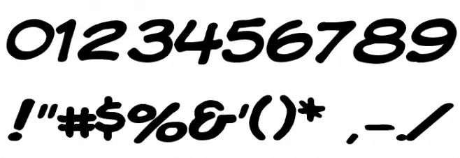 Komika Display Wide Font OTHER CHARS