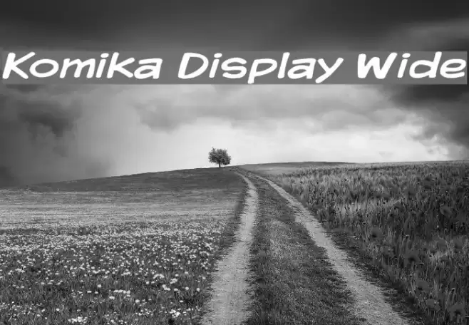 Komika Display Wide Font examples