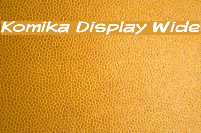Komika Display Wide Example 2