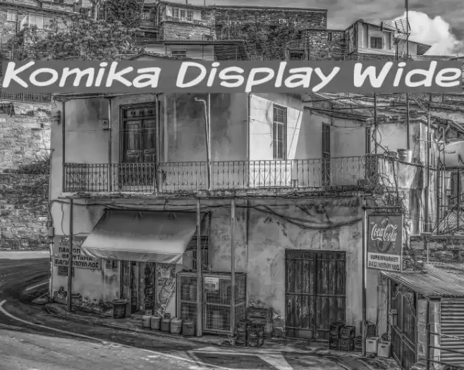 Komika Display Wide Font examples