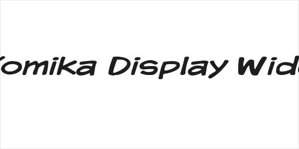 Komika Display Wide Logo