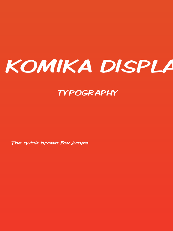 Komika Display Wide Poster
