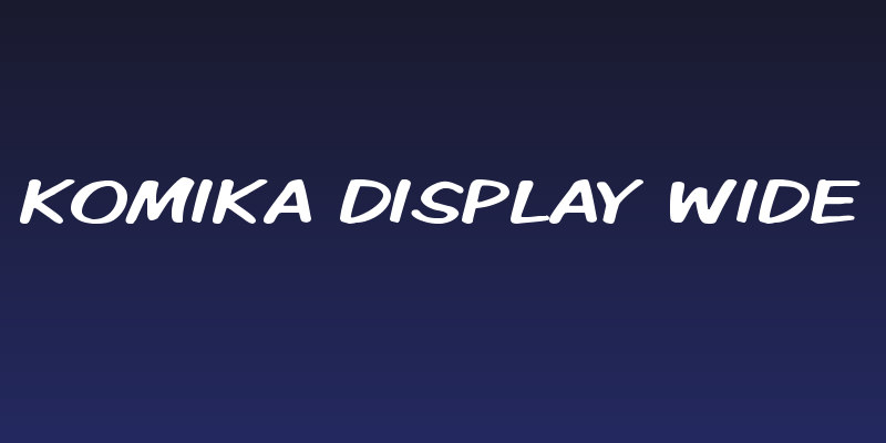 Komika Display Wide Social Header