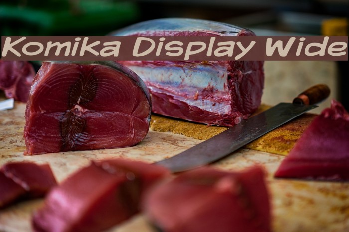Komika Display Wide Font examples
