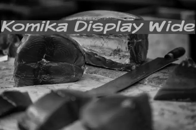Komika Display Wide  examples