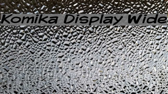 Komika Display Wide Font examples