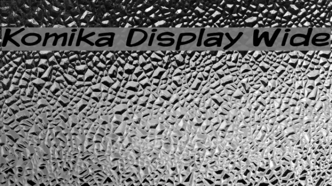 Komika Display Wide  examples