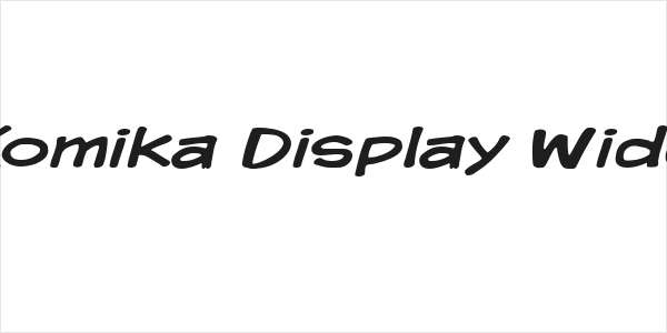 Komika Display Wide Logo