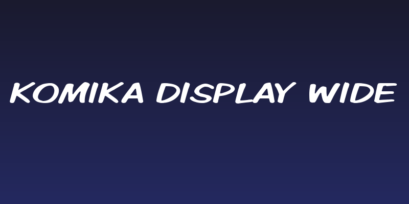 Komika Display Wide Social Header