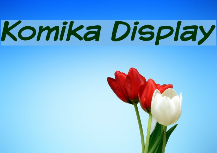 Komika Display Font examples