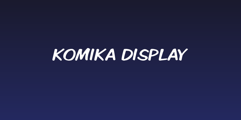 Komika Display Social Header