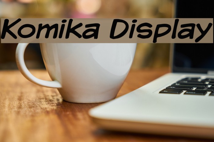 Komika Display Fonte examples
