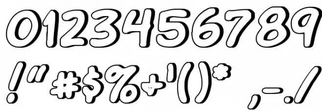 Komika Glaze Font OTHER CHARS