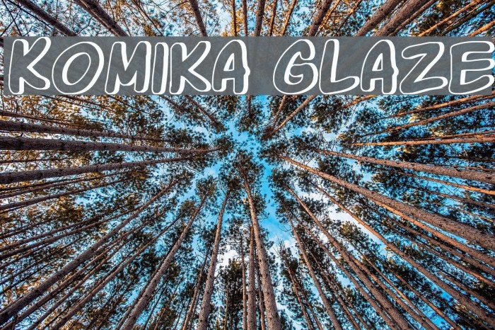 Komika Glaze Font examples