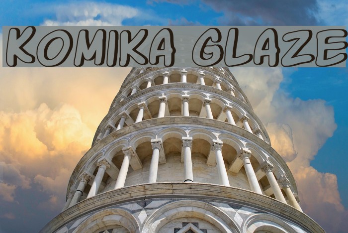 Komika Glaze Font examples