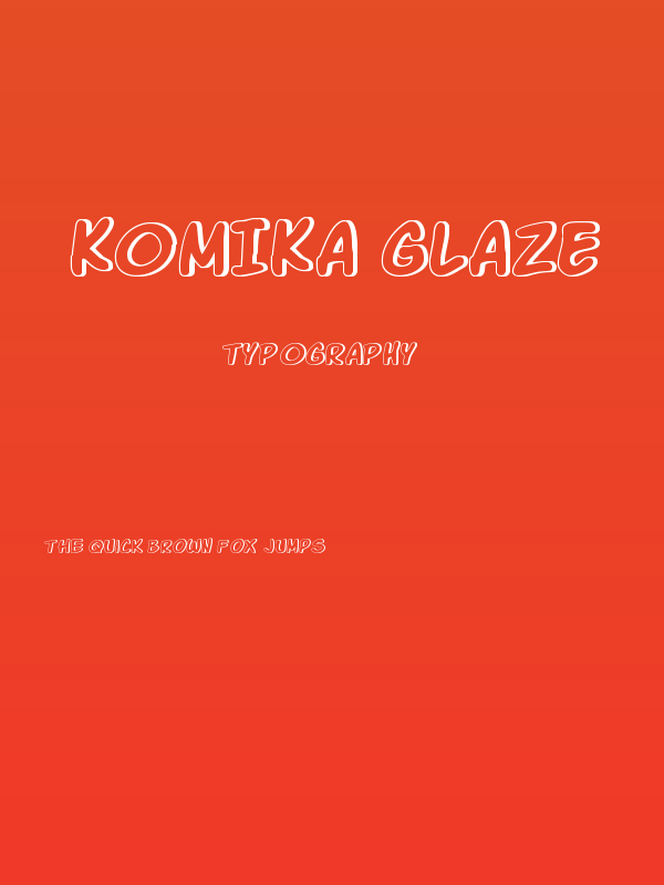 Komika Glaze Poster
