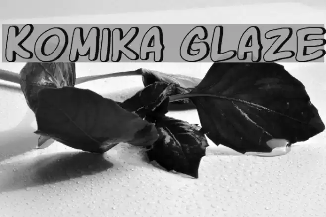 Komika Glaze Font examples