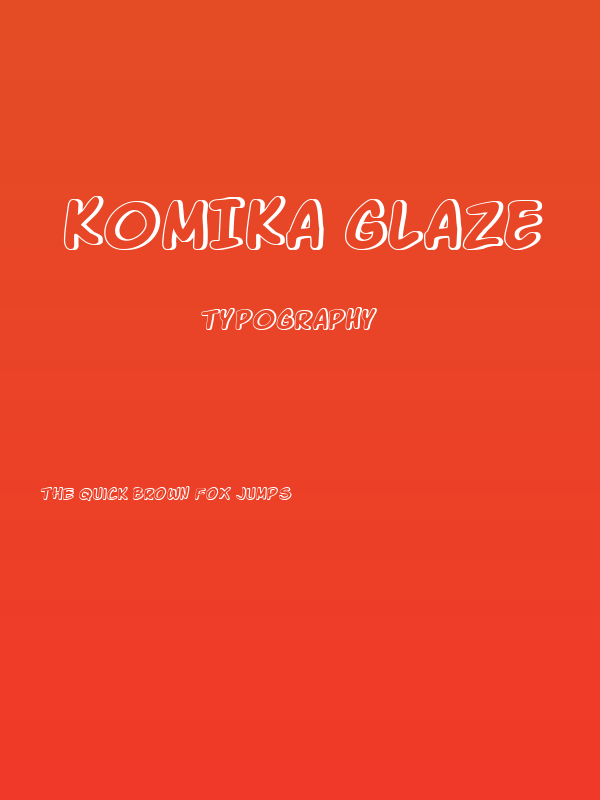 Komika Glaze Poster