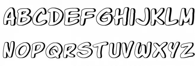 Komika Glaze फ़ॉन्ट लोअरकेस