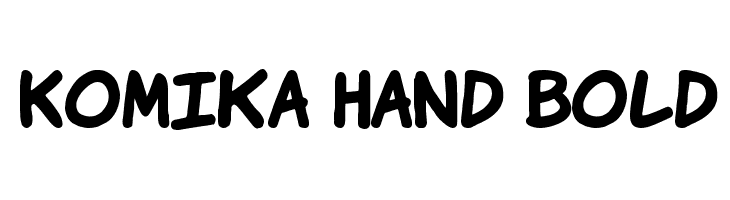 Komika Hand Bold Font
