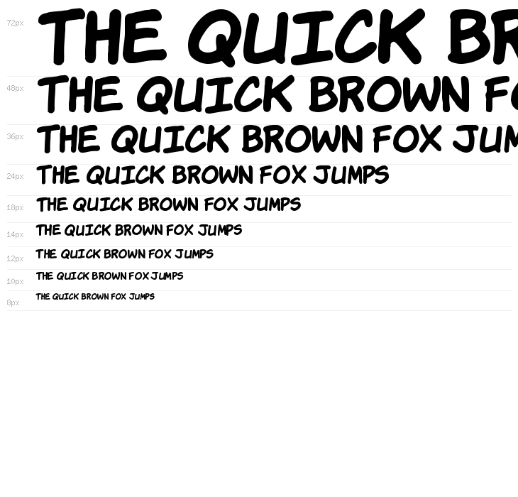 Komika Hand Bold Waterfall