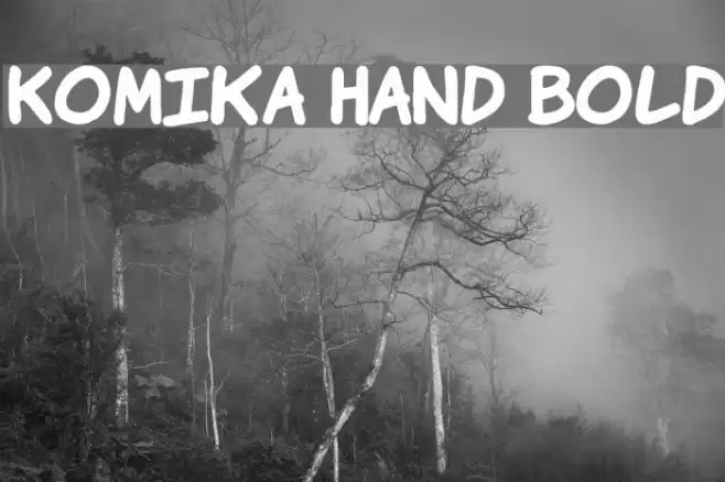Komika Hand Bold Font examples