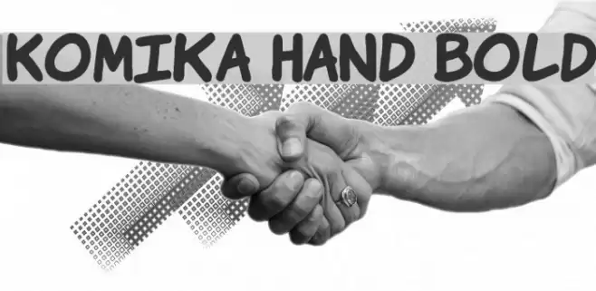 Komika Hand Bold Font examples