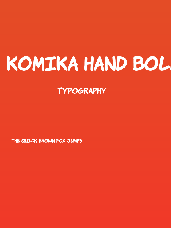Komika Hand Bold Poster