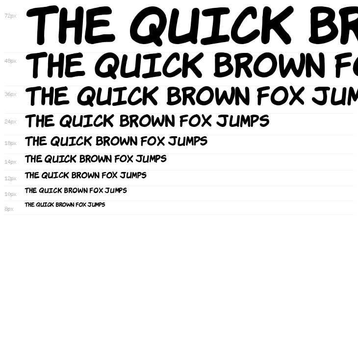 Komika Hand Bold Waterfall