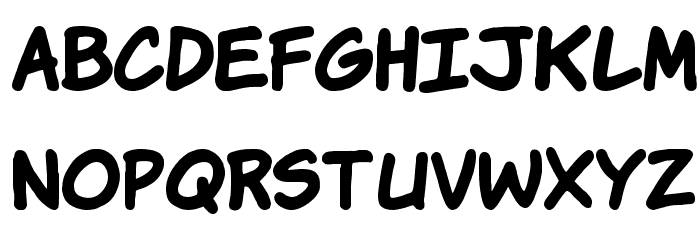 Komika Hand Bold Font LOWERCASE