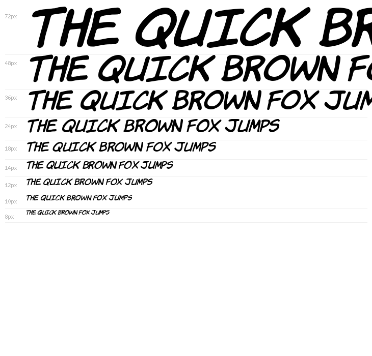 Komika Hand Italic Waterfall