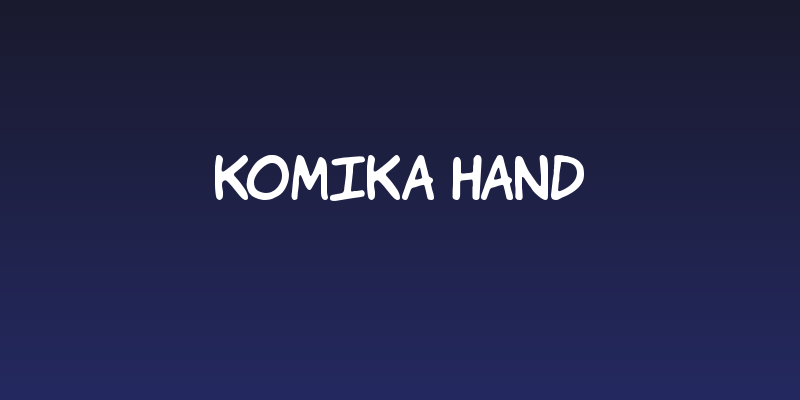 Komika Hand Social Header