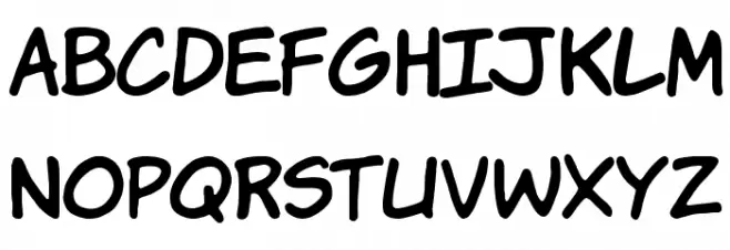 Komika Hand Schriftart Groß